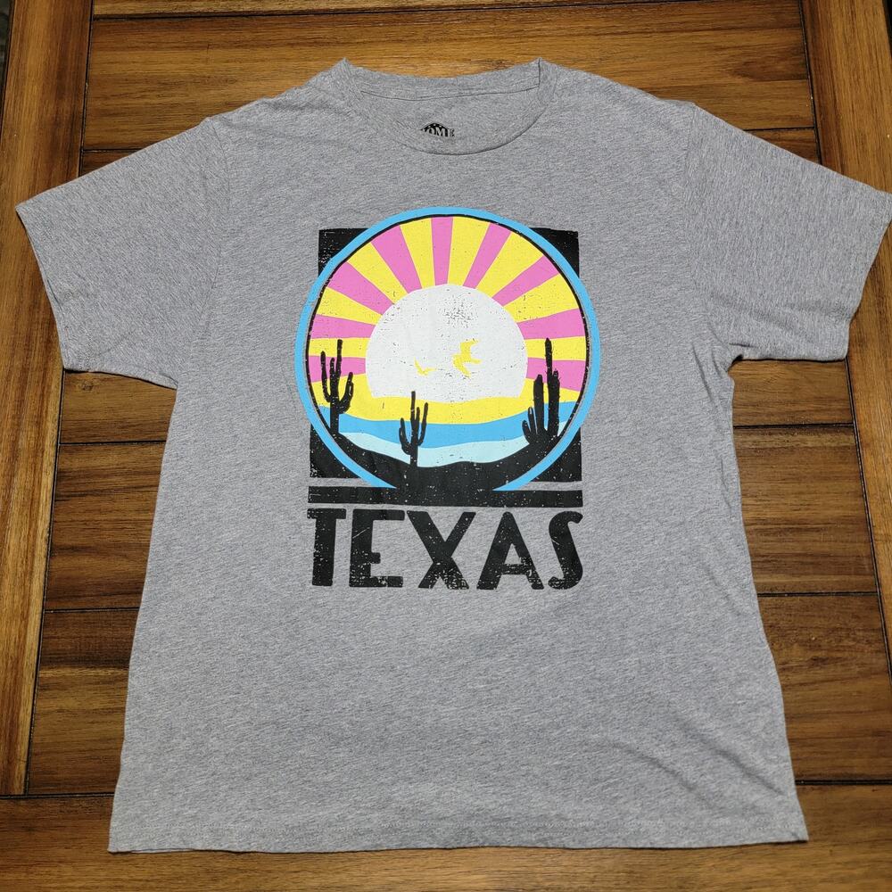 Home Free Grey Unisex Tee "Texas" - Size Large